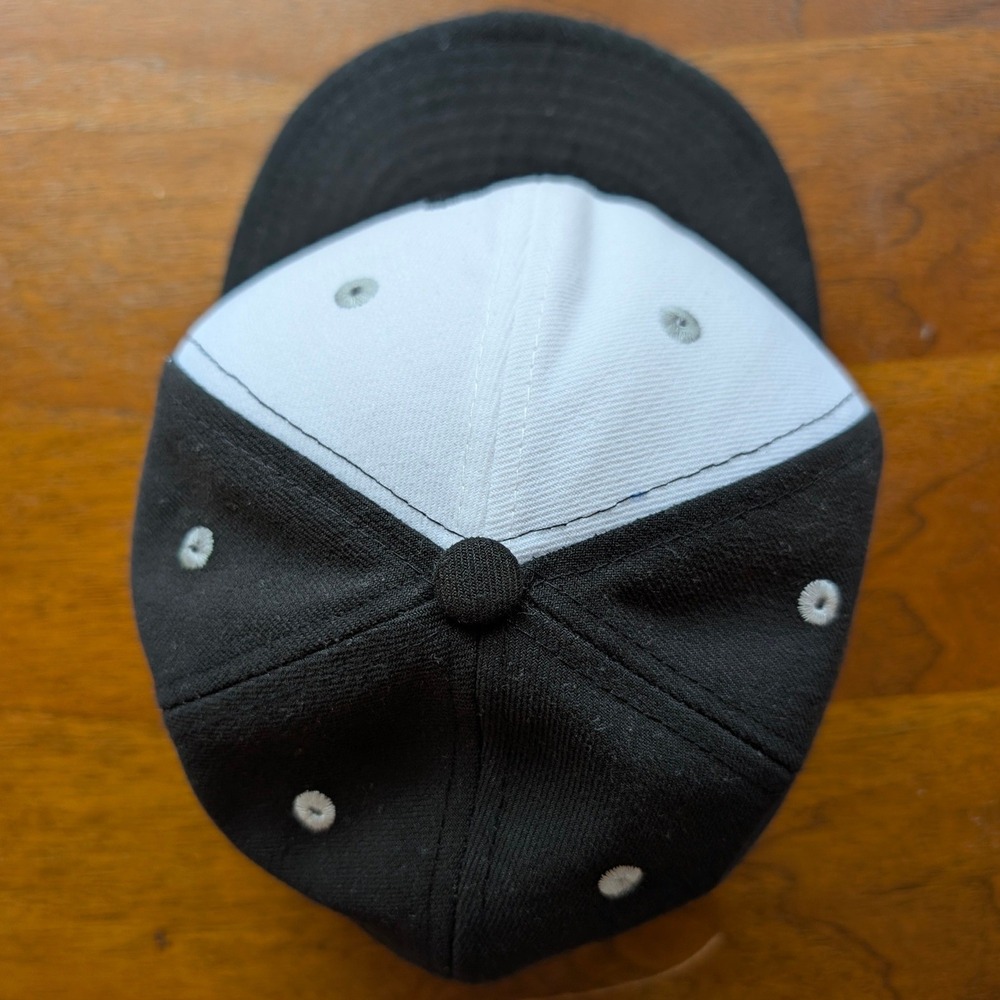 New Era 59FIFTY Chicago‎ White Sox Fitted Hat 7 1/8 Black White Batterman Logo - Picture 6 of 10